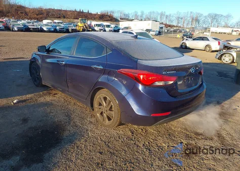 2014 Hyundai Elantra Limited from USA, damaged, VIN 5NPDH4AE7EH495934